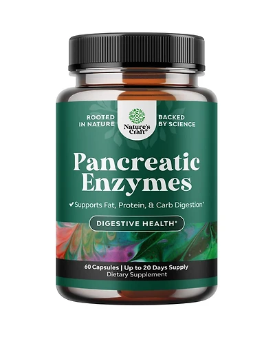 Pancreatic Enzymes Capsules, 60ct