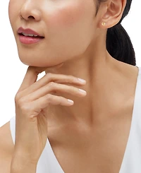 Macy's Castle Cut Ball Stud Earrings in 14K Yellow Gold