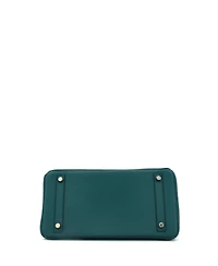 Pre-Owned Hermes Birkin 30 Handbag Green Clemence with Gold Hardware