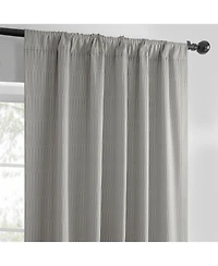 Half Price Drapes Pewter Abstract Lounge Embossed Velvet Room Darkening Curtain