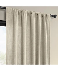 Half Price Drapes Light Beige Simply Faux Linen Light Filtering Curtain Pair (2 Panels