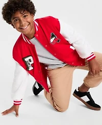 Epic Threads Little Big Boys Snoopy Varsity Jacket Thermal Long Sleeve Shirt Twill Joggers Macys Exclusive