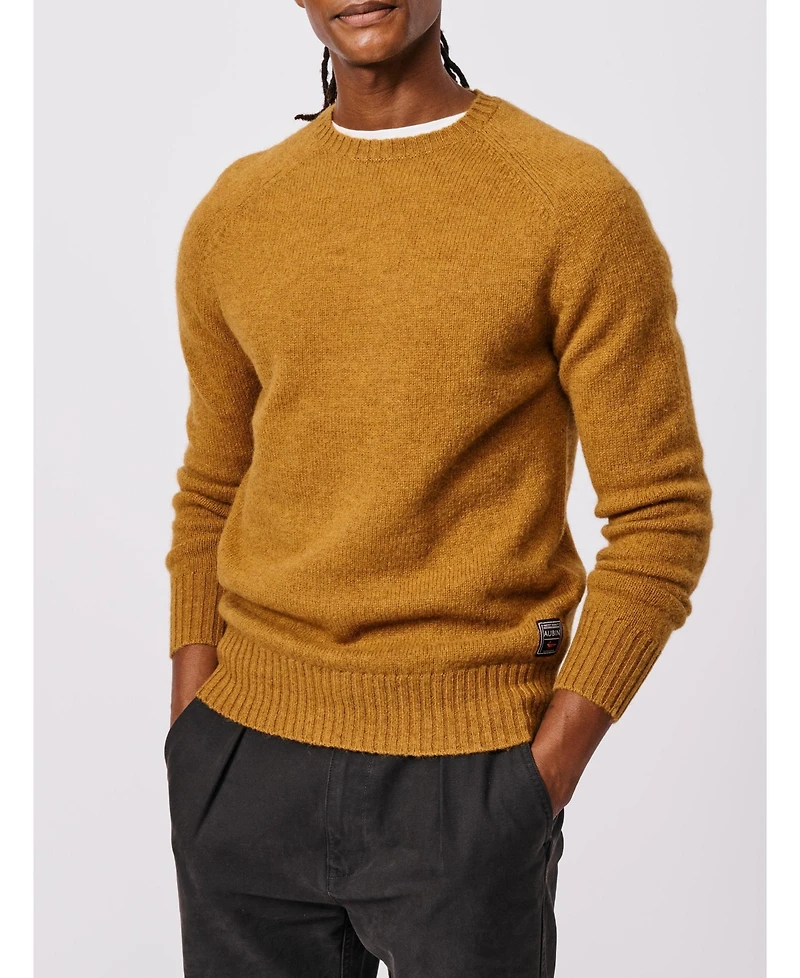 Aubin Men's Prestwick Shetland Crew Neck Sweater