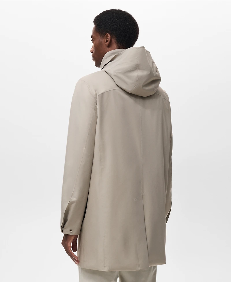 Mango Men's Thermolite Waterproof Pockets Parka