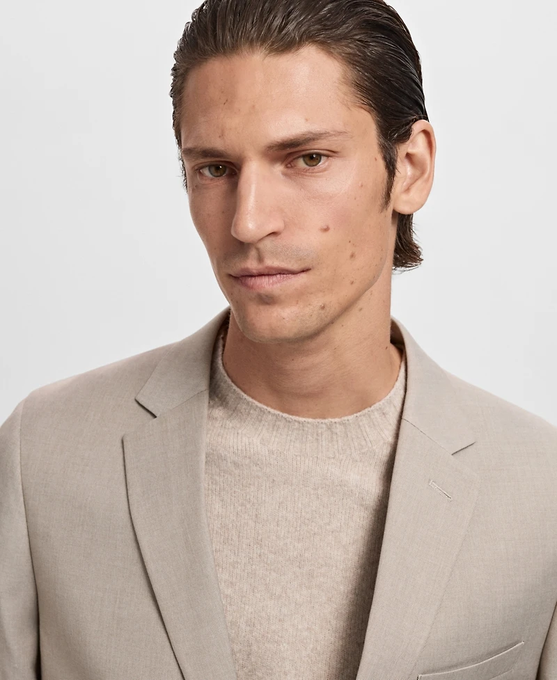 Mango Men's Stretch Fabric Super Slim-Fit Suit Jacket