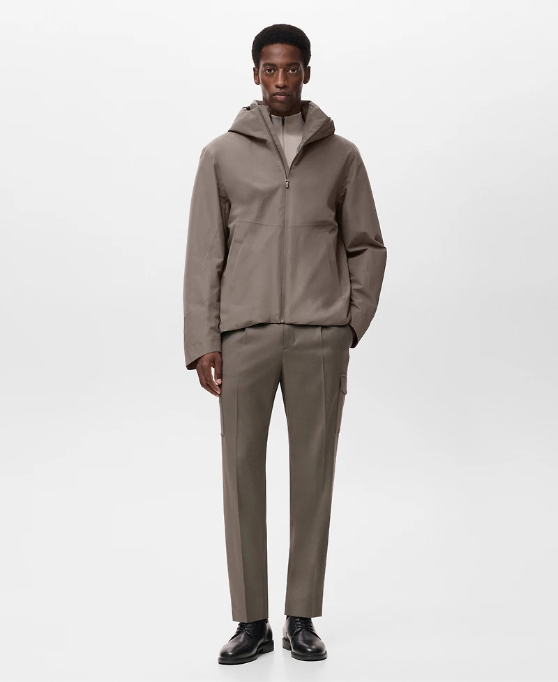Mango Men's Slim Fit Thermolite Cargo Pants