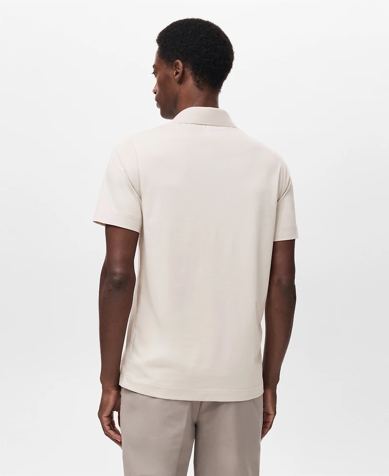 Mango Men's Slim-Fit Thermolite Polo Shirt