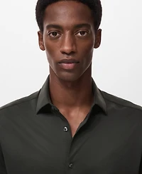 Mango Men's Comfort Stretch Non-Iron Shirt