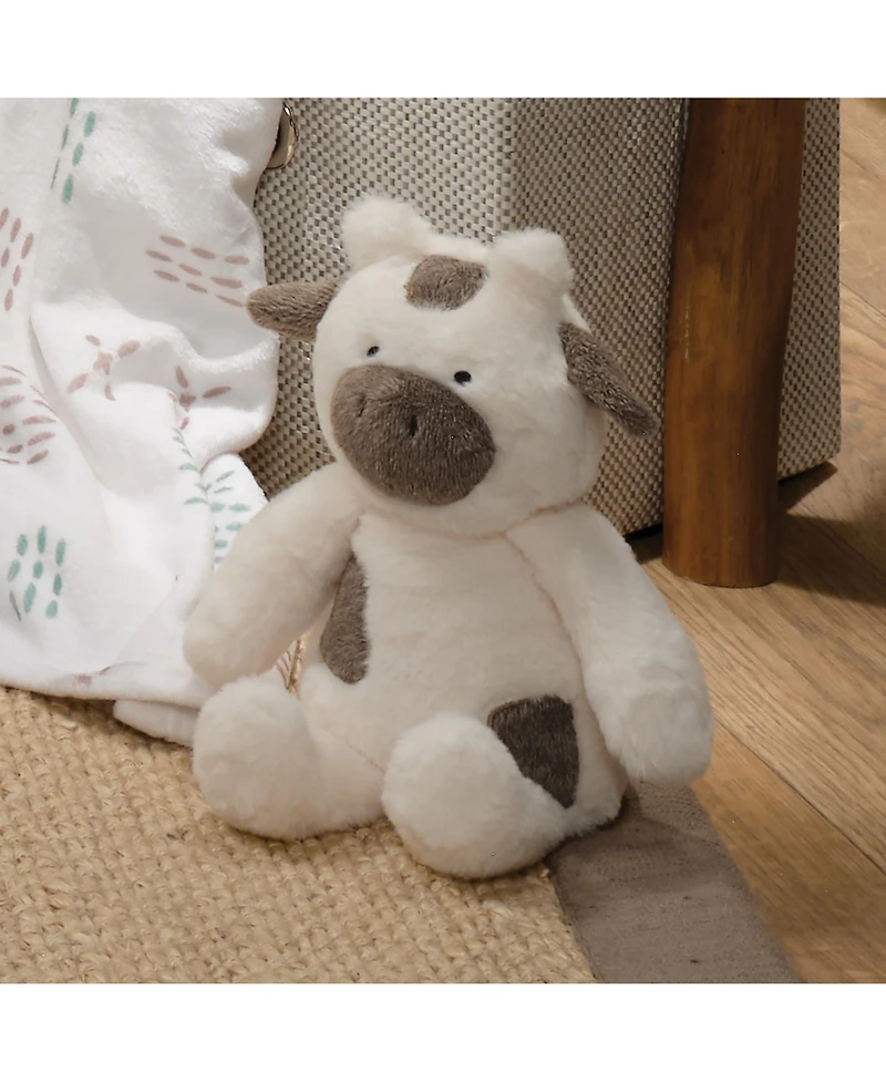 Bedtime Originals Farmyard Friends Plush Cow Stuffed Animal Toy - Milkshake