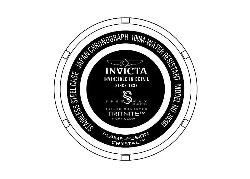 Invicta Men's 26299 Speedway Quartz Multifunction Silver Dial Watch