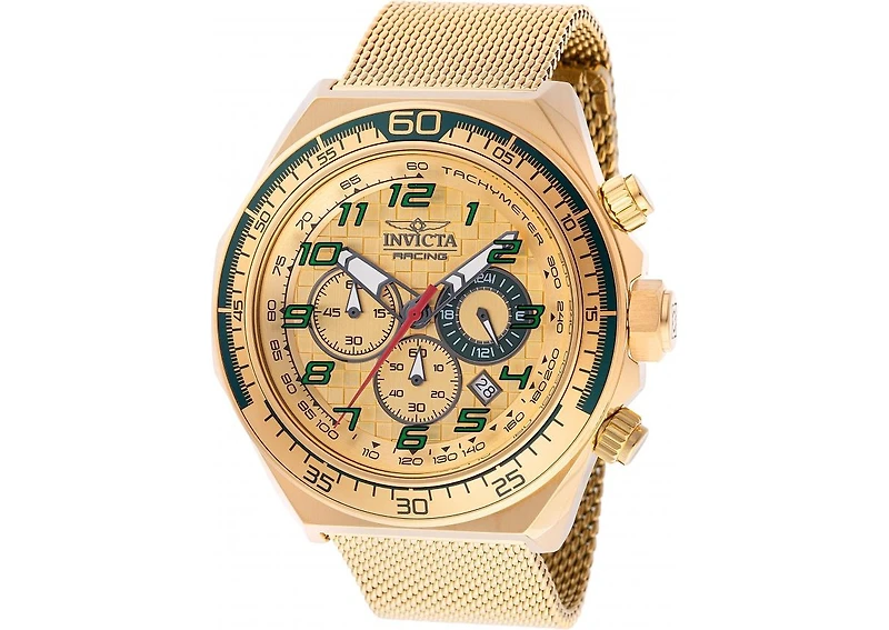 Invicta Men's 47902 Invicta Racing Quartz Chronograph Gold Dial Watch