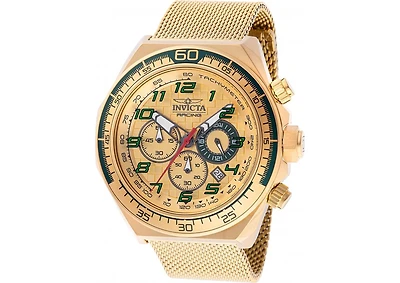 Invicta Men's 47902 Invicta Racing Quartz Chronograph Gold Dial Watch