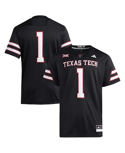Adidas Men's 1 Black Texas Tech Red Raiders Premier Jersey
