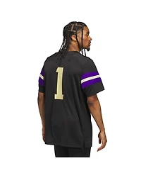 Adidas Men's 1 Black Washington Huskies Premier Strategy Jersey
