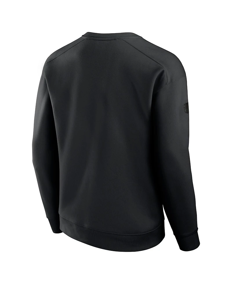 Fanatics Men's Black Detroit Red Wings Authentic Pro Road Fleece Pullover Sweatshirt