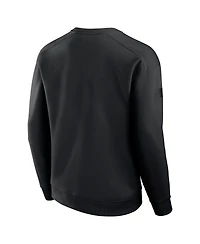 Fanatics Men's Black Detroit Red Wings Authentic Pro Road Fleece Pullover Sweatshirt