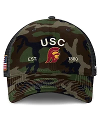 Nike Men's Camo Usc Trojans 2025 Military Appreciation Rise Adjustable Trucker Hat