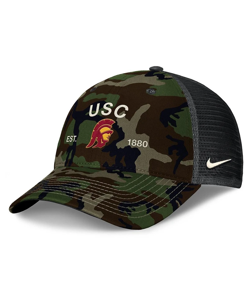 Nike Men's Camo Usc Trojans 2025 Military Appreciation Rise Adjustable Trucker Hat