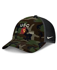 Nike Men's Camo Usc Trojans 2025 Military Appreciation Rise Adjustable Trucker Hat