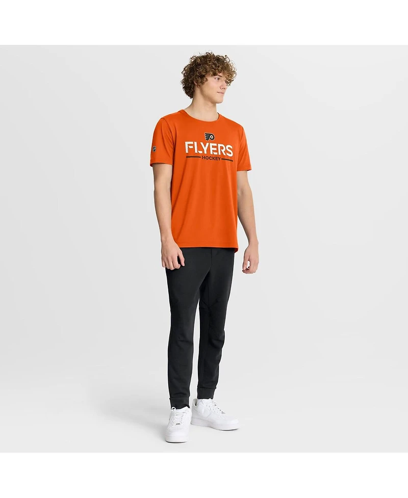 Fanatics Men's Orange Philadelphia Flyers Authentic Pro Rink Tech T-Shirt