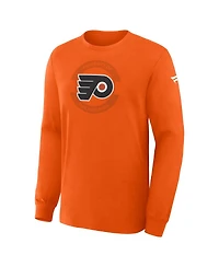 Fanatics Men's Orange Philadelphia Flyers Authentic Pro Property Of Practice Long Sleeve T-Shirt