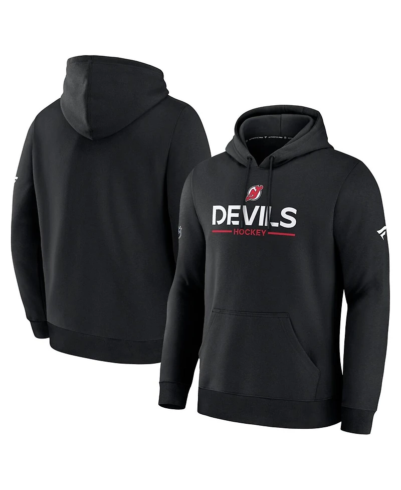 Fanatics Men's Black New Jersey Devils Authentic Pro Primary Hoodie