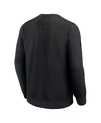 Fanatics Men's Black Dallas Stars Authentic Pro Road Tri-Blend Sweatshirt