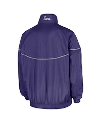 Nike Men's Purple Phoenix Suns Courtside Windrunner Woven Half-Zip Jacket