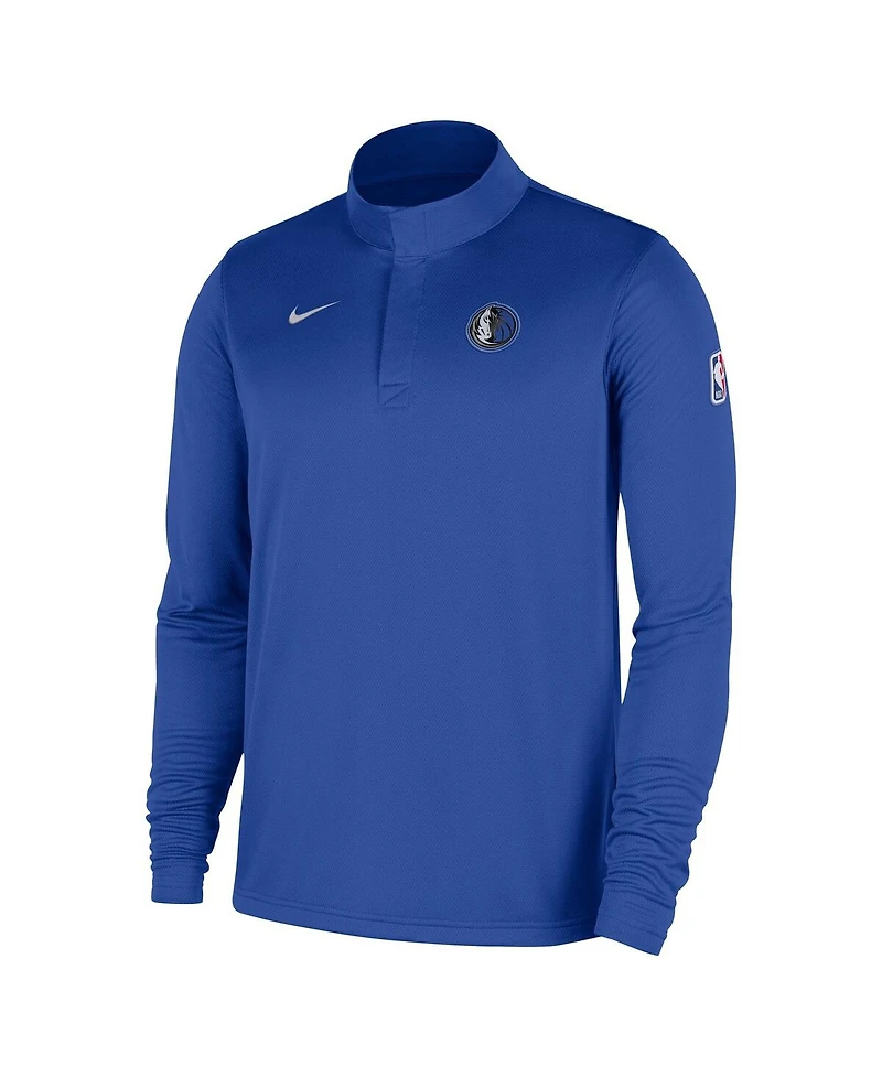 Nike Men's Royal Dallas Mavericks 2025/26 Authentic Coaches Quarter-Zip Dri-Fit Sweatshirt