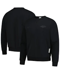Nike Men's Black New Orleans Pelicans Authentic Standard Issue Travel Dri-fit Sweatshirt