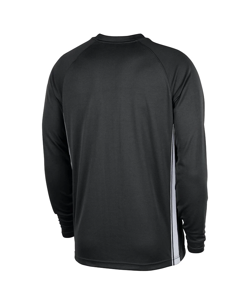 Nike Men's Black Brooklyn Nets 2025/26 Authentic Pre-Game Legend Dri-fit Long Sleeve Shooting Shirt