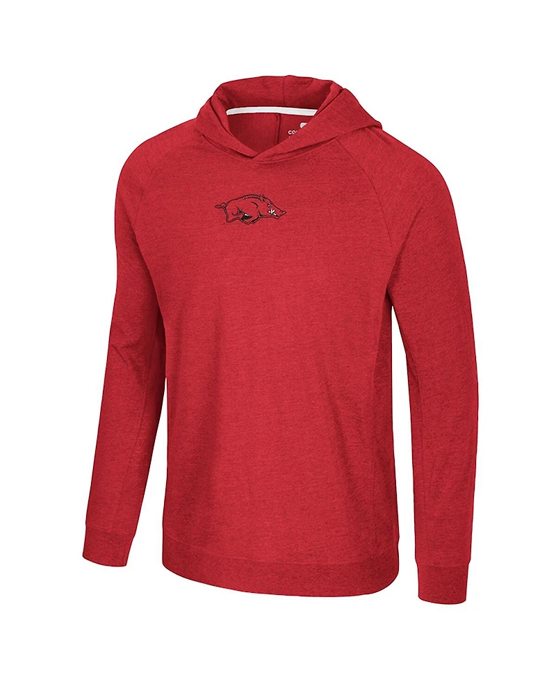 Colosseum Men's Cardinal Arkansas Razorbacks Back Business Long Sleeve Raglan T-Shirt