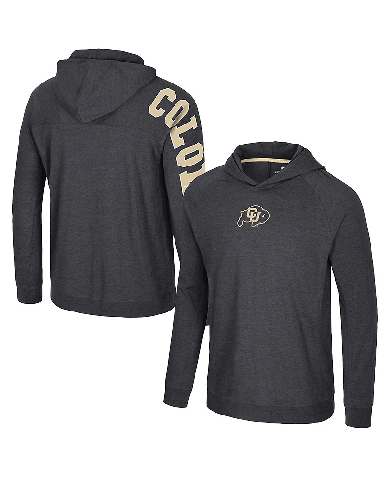 Colosseum Men's Black Colorado Buffaloes Back in Business Long Sleeve Raglan T-Shirt