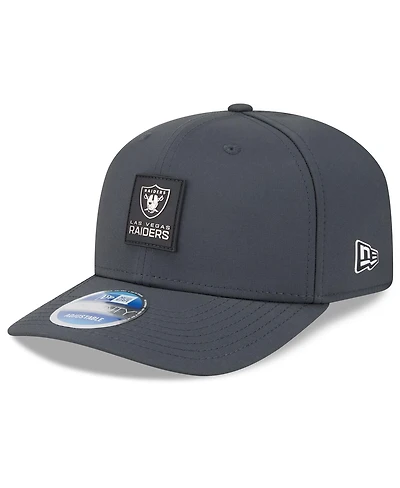 New Era Men's Charcoal Las Vegas Raiders 2025 Sideline Cold Weather 9SEVENTY Adjustable Hat