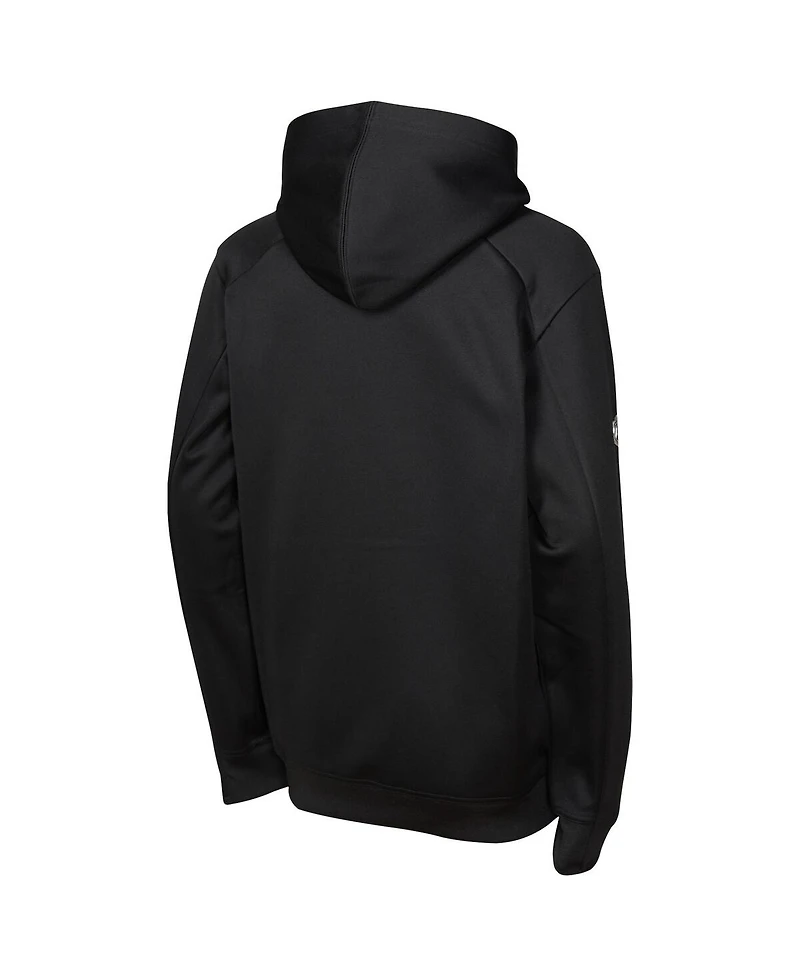 Fanatics Big Boys and Girls Black New Jersey Devils Authentic Pro Rink Raglan Hoodie