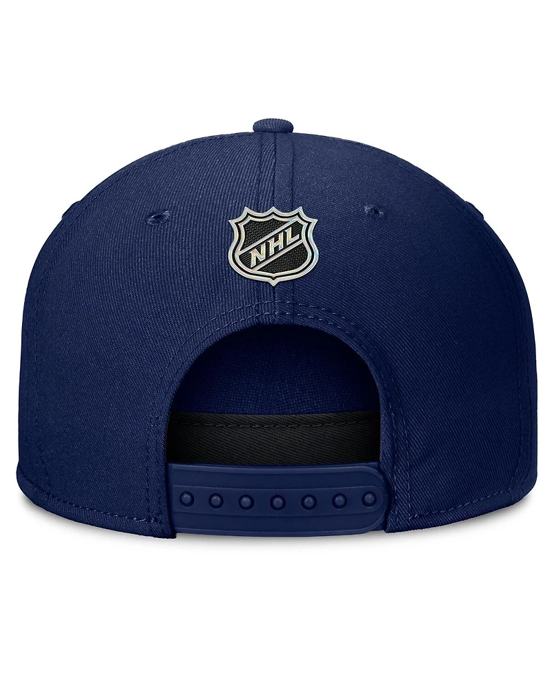 Fanatics Men's Navy Montreal Canadiens Authentic Pro Rink Team Code Snapback Hat