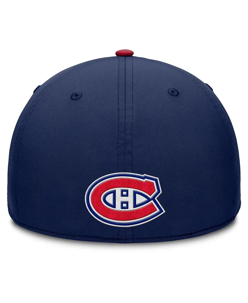 Fanatics Men's Navy/Red Montreal Canadiens Authentic Pro Rink Team Code Flex Hat
