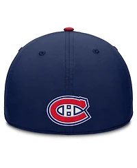 Fanatics Men's Navy/Red Montreal Canadiens Authentic Pro Rink Team Code Flex Hat