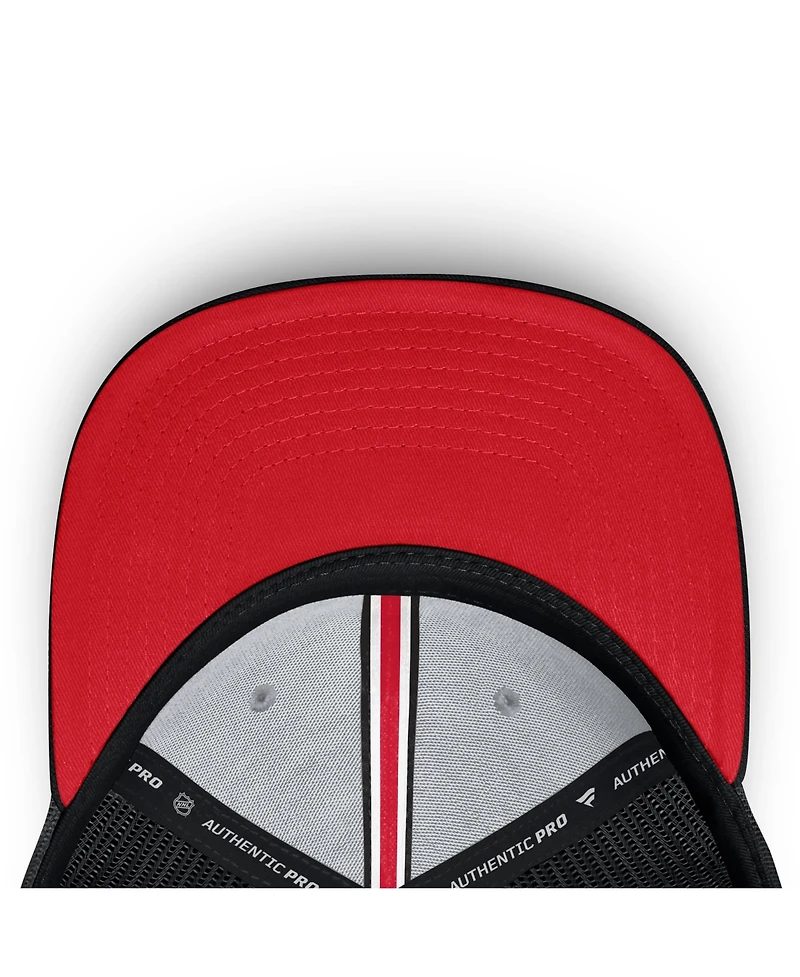 Fanatics Men's Black Carolina Hurricanes Authentic Pro Home Ice Trucker Adjustable Hat
