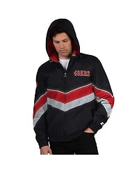 Starter Men's Black/Scarlet San Francisco 49ers Thursday Night Gridiron Full-Zip Jacket