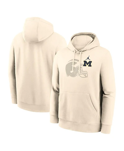 Nike Men's Cream Michigan Wolverines Campus Shadow Hoodie