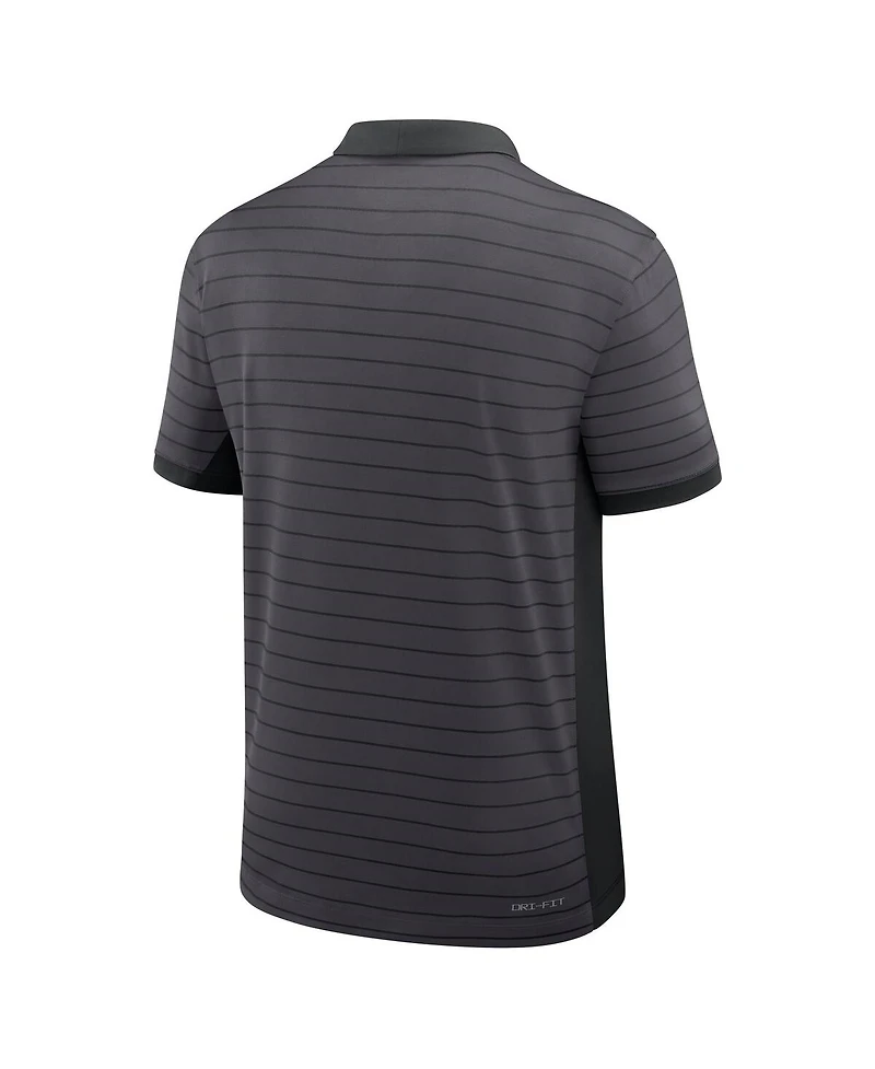 Nike Men's Anthracite Oregon Ducks Shoe Duck Victory Dri-fit Polo Shirt