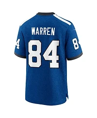 Nike Men's Tyler Warren Heather Royal Indianapolis Colts Alternate 2 Indiana Nights Game Jersey
