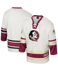 Colosseum Men's Cream Florida State Seminoles Puck Proud Fashion Hockey Jersey