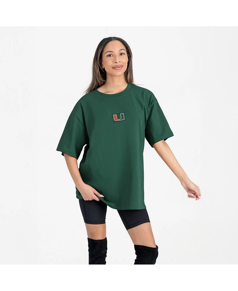 Gameday Couture Women's Green Miami Hurricanes Oversized Back at Ya T-Shirt
