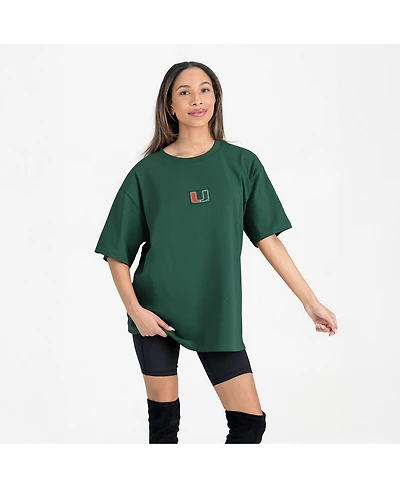 Gameday Couture Women's Green Miami Hurricanes Oversized Back at Ya T-Shirt