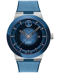Movado Men's Bold Fusion Automatic Swiss Blue Silicone Watch, 43.50mm