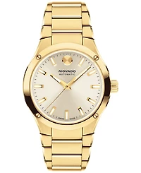 Movado Women's Museum Imperiale Swiss Automatic Light Yellow Pvd Steel Watch, 33mm