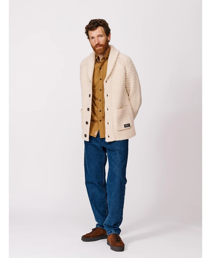 Aubin Men's Frampton Shawl Cardigan Sweater