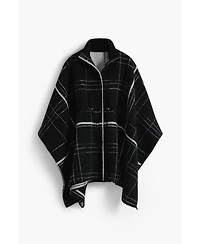 Desigual Women's Checkered poncho